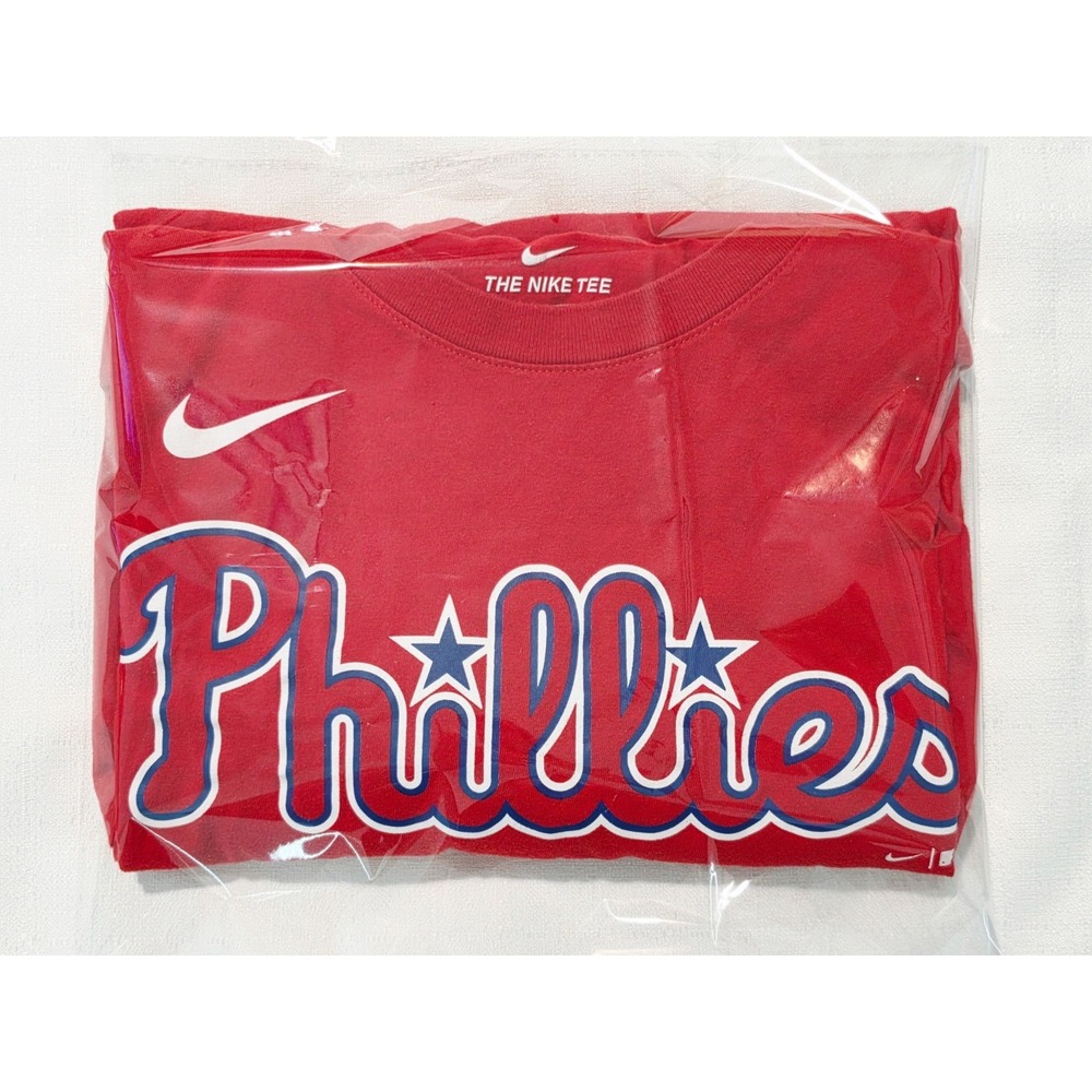 Philadelphia Phillies Nike Red T-Shirt Size XL MLB Philly Phils Baseball - Picture 5 of 5